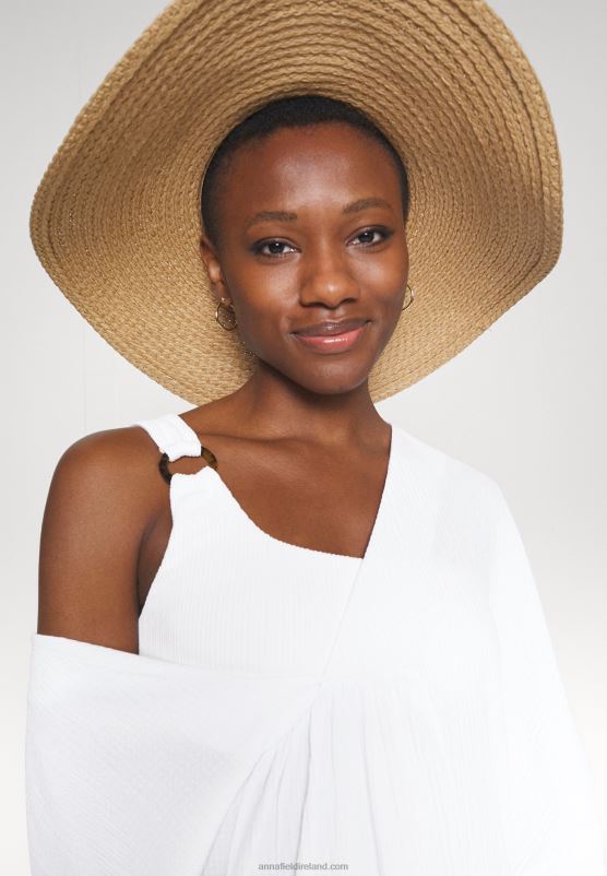 Z62T222 Women Anna Field V Front Beach Dress Maxi Dress Weiss