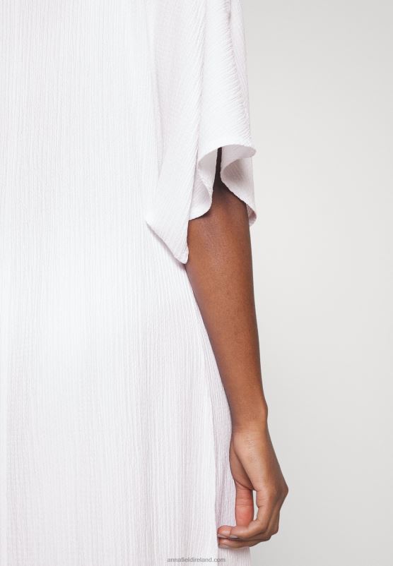 Z62T222 Women Anna Field V Front Beach Dress Maxi Dress Weiss