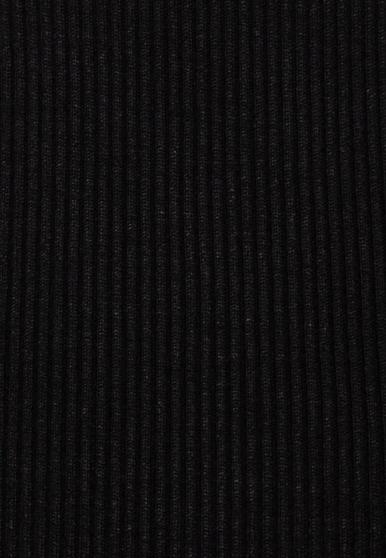 Z62T230 Women Anna Field Boat Ausschnitt Mini Strickkleid Mit Geschweiften RNdern Jumper Dress Black