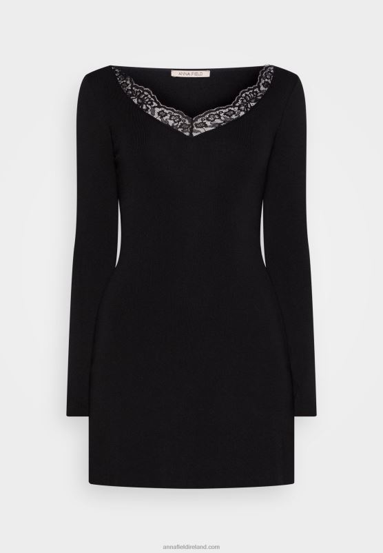 Z62T236 Women Anna Field Jumper Dress Black