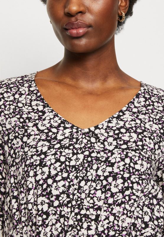 Z62T25 Women Anna Field Day Dress Black/White