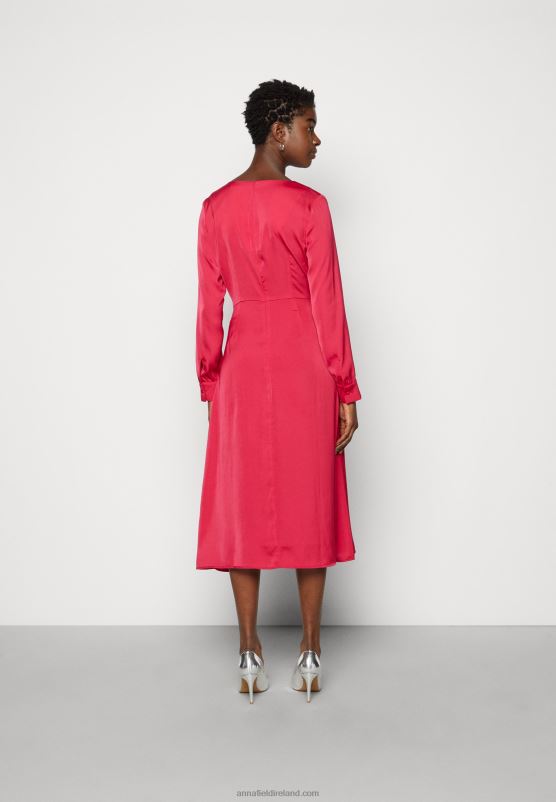 Z62T32 Women Anna Field Cocktail Dress Party Dress Red