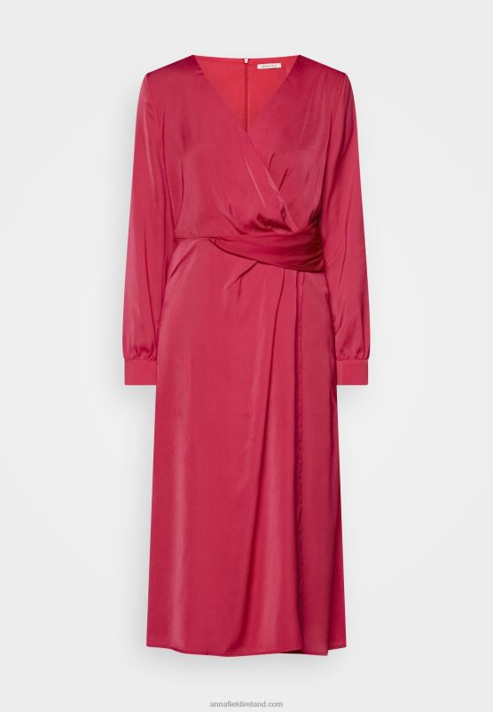 Z62T32 Women Anna Field Cocktail Dress Party Dress Red