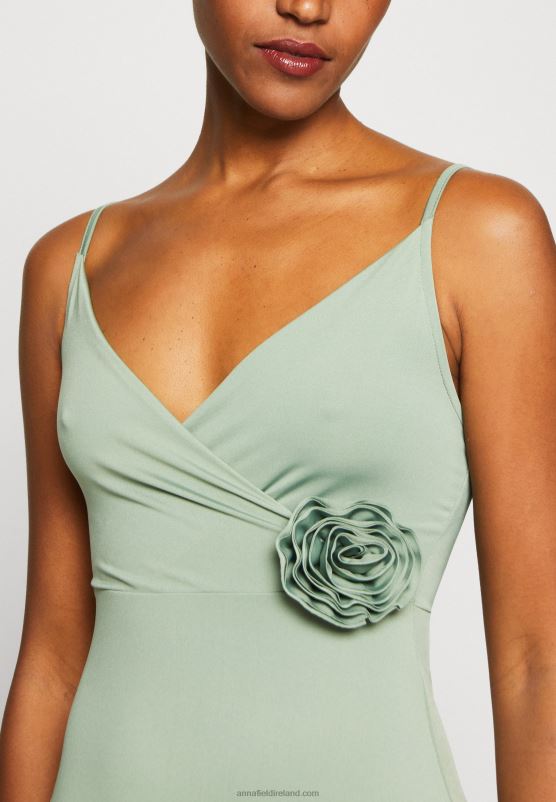 Z62T42 Women Anna Field Jersey Dress Green