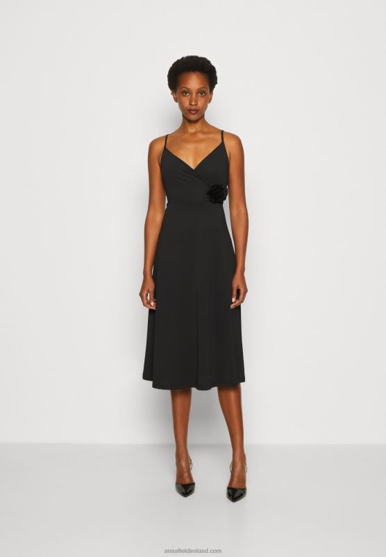 Z62T43 Women Anna Field Jersey Dress Black