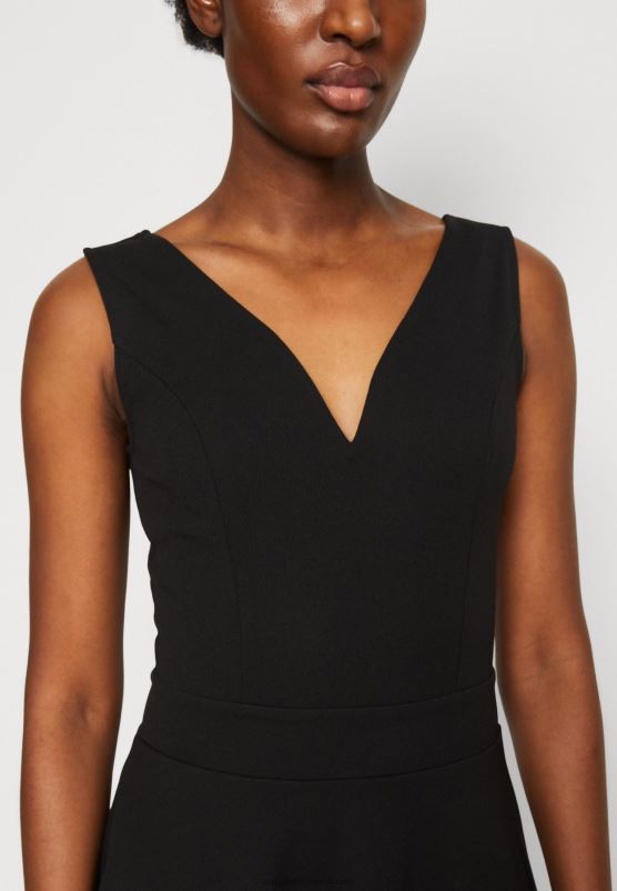 Z62T44 Women Anna Field Jersey Dress Black