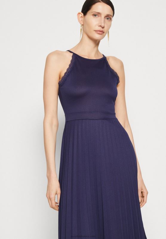 Z62T45 Women Anna Field Cocktail Dress Party Dress Dark Blue