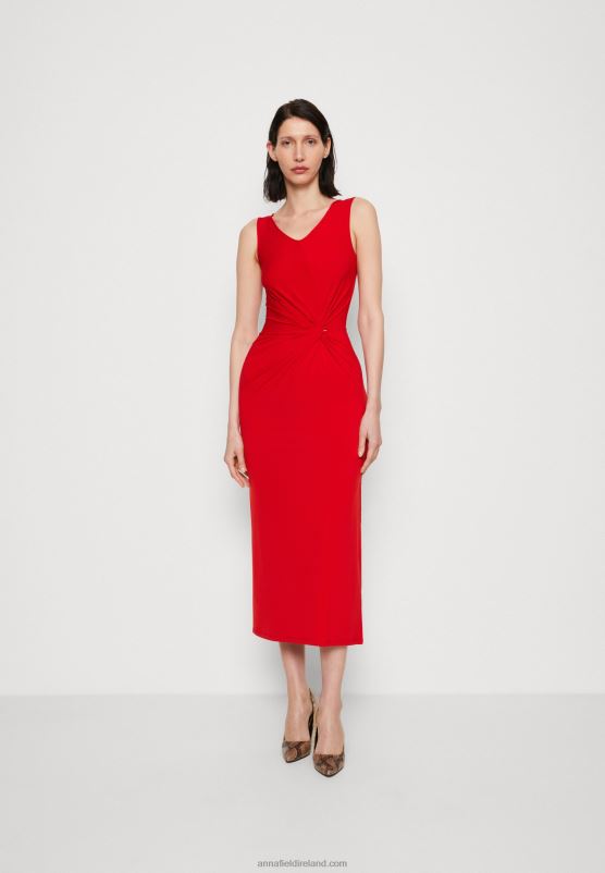 Z62T46 Women Anna Field Jersey Dress Red