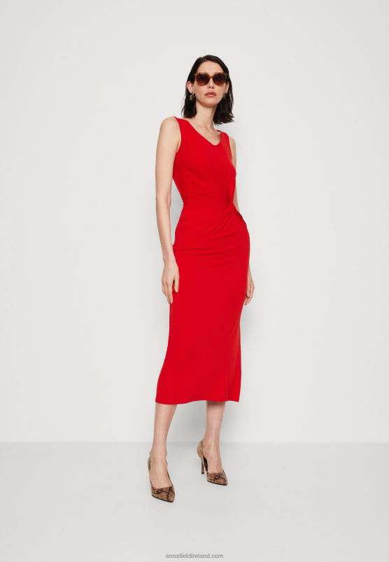 Z62T46 Women Anna Field Jersey Dress Red