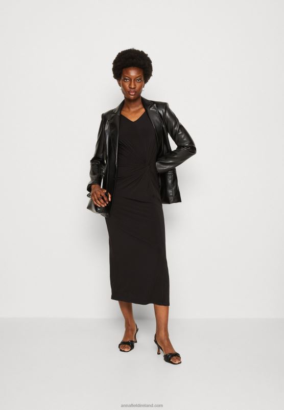 Z62T48 Women Anna Field Jersey Dress Black