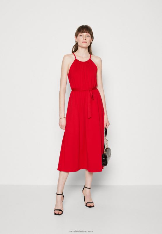Z62T52 Women Anna Field Jersey Dress Red