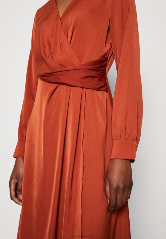 Z62T54 Women Anna Field Cocktail Dress Party Dress Brown