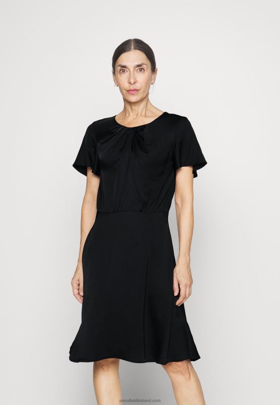 Z62T56 Women Anna Field Cocktail Dress Party Dress Black