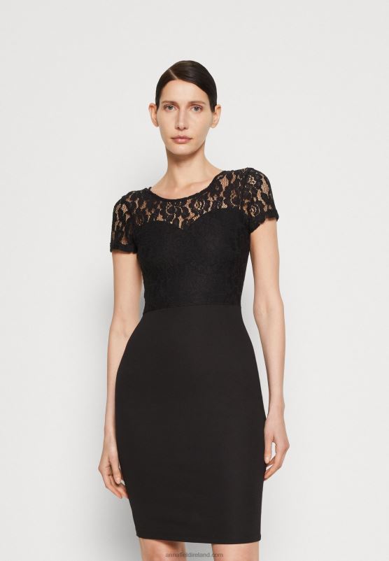 Z62T58 Women Anna Field Jersey Dress Black