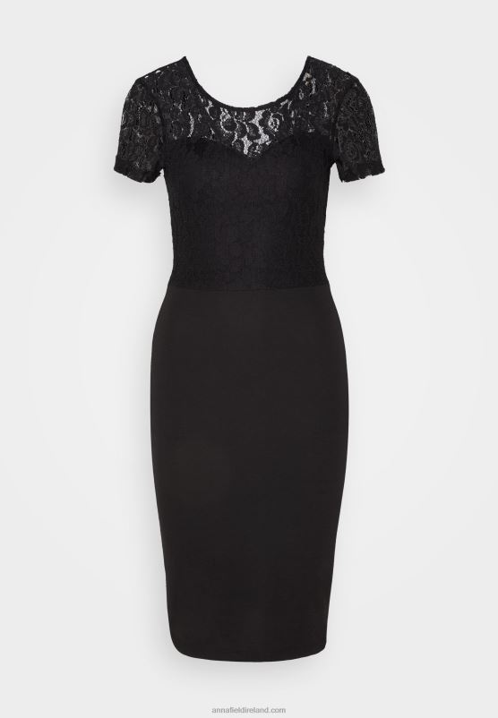 Z62T58 Women Anna Field Jersey Dress Black