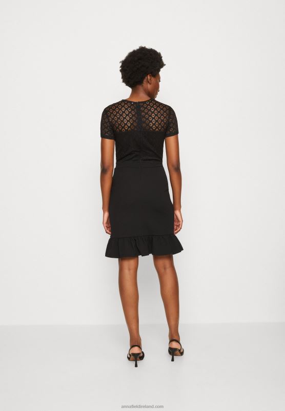 Z62T60 Women Anna Field Cocktail Dress Party Dress Black