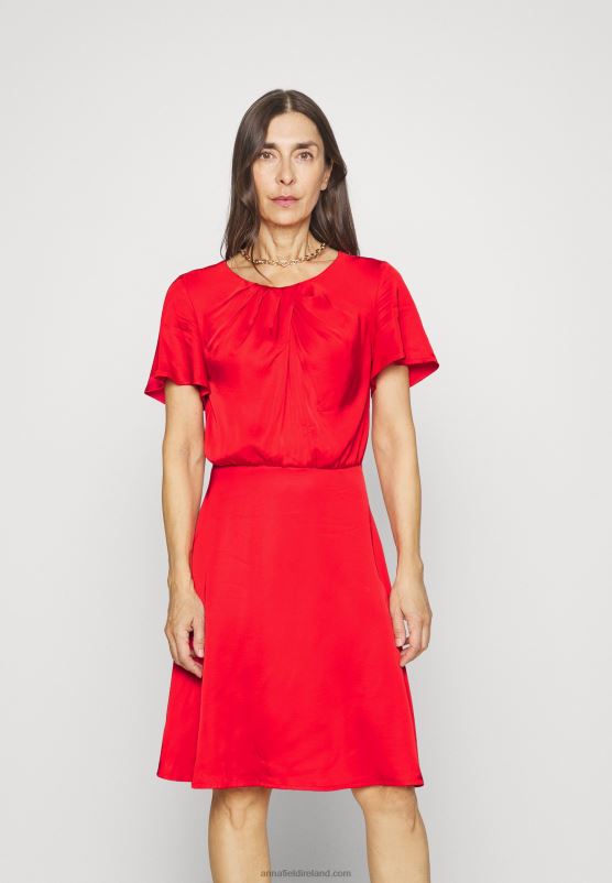 Z62T62 Women Anna Field Cocktail Dress Party Dress Red