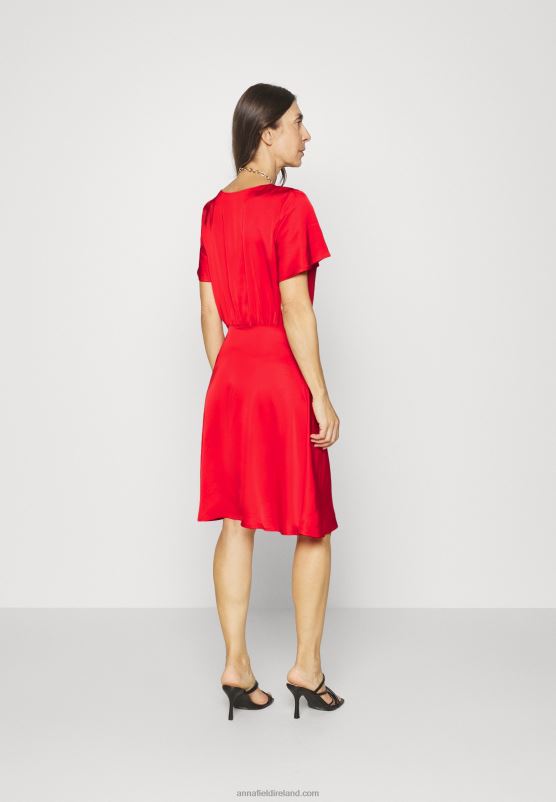 Z62T62 Women Anna Field Cocktail Dress Party Dress Red