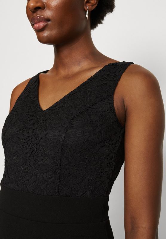 Z62T63 Women Anna Field Jersey Dress Black