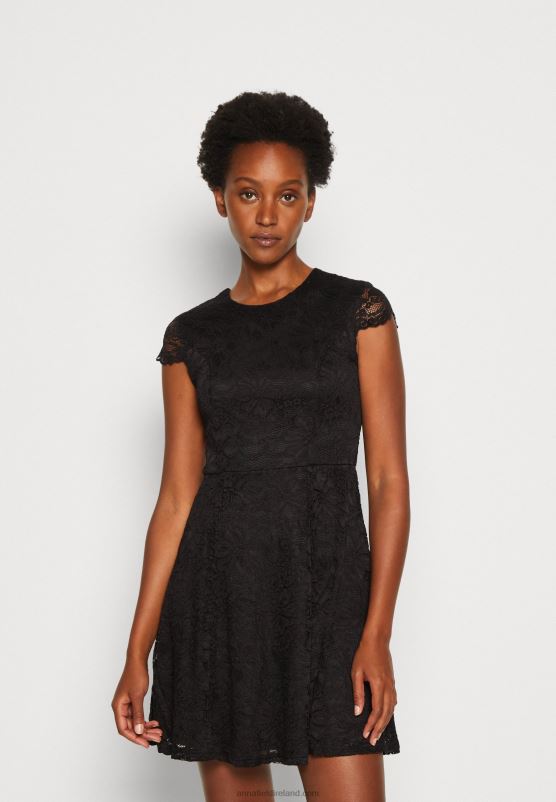 Z62T64 Women Anna Field Cocktail Dress Party Dress Black