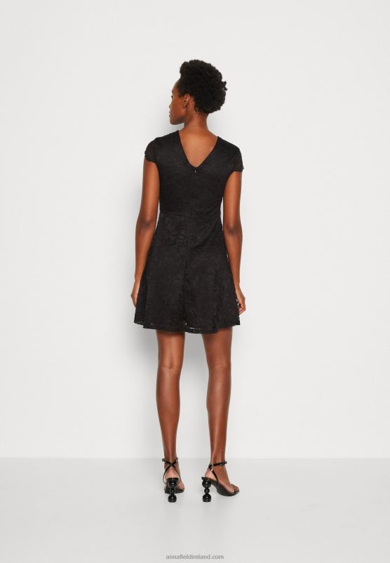 Z62T64 Women Anna Field Cocktail Dress Party Dress Black