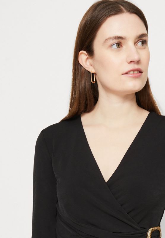 Z62T66 Women Anna Field Jersey Dress Black