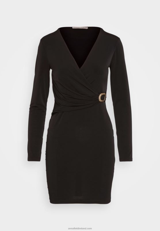 Z62T66 Women Anna Field Jersey Dress Black