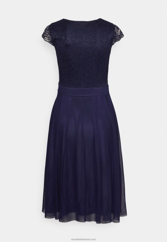 Z62T69 Women Anna Field Cocktail Dress Party Dress Dark Blue