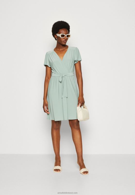 Z62T6 Women Anna Field Day Dress Green