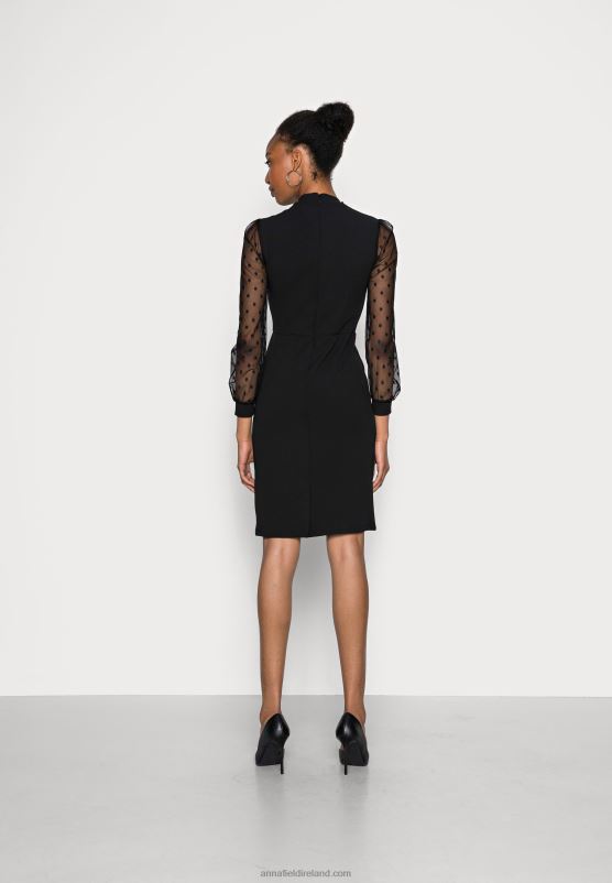 Z62T70 Women Anna Field Cocktail Dress Party Dress Black