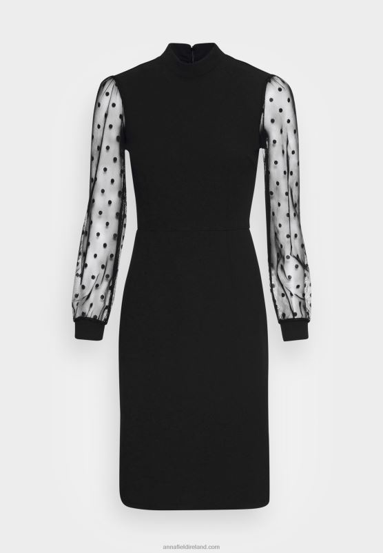 Z62T70 Women Anna Field Cocktail Dress Party Dress Black