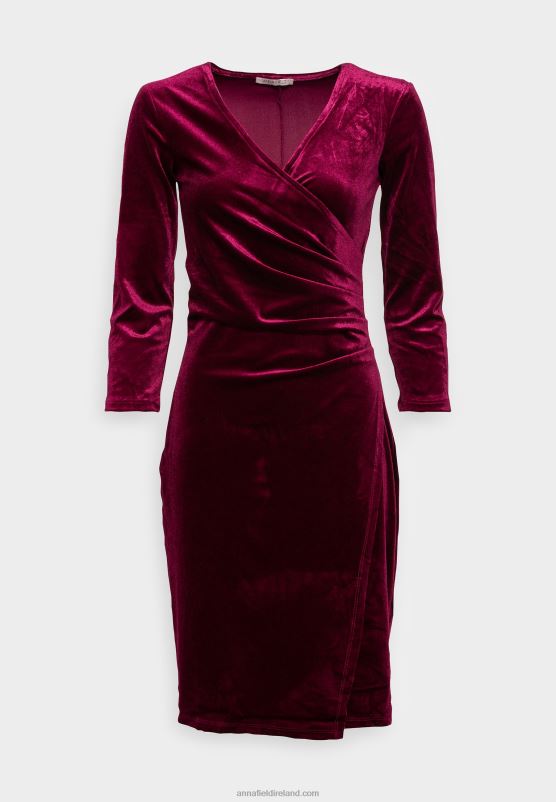 Z62T73 Women Anna Field Cocktail Dress Party Dress Bordeaux