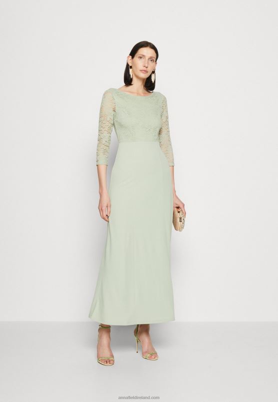 Z62T76 Women Anna Field Jersey Dress Light Green