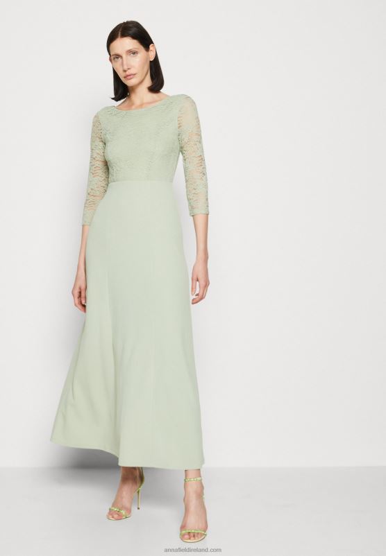 Z62T76 Women Anna Field Jersey Dress Light Green