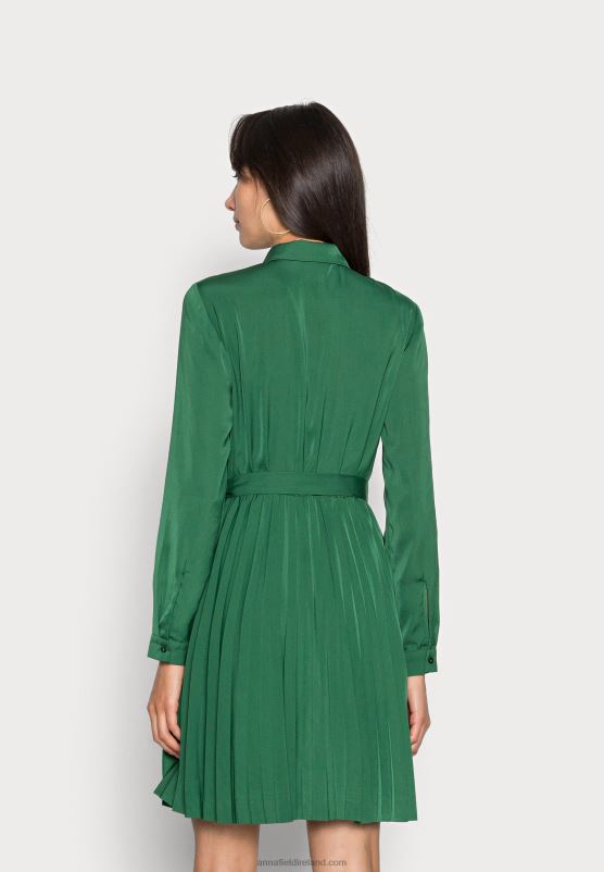 Z62T80 Women Anna Field Shirt Dress Dark Green