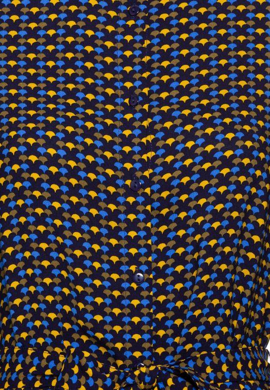 Z62T81 Women Anna Field Shirt Dress Blue/Yellow