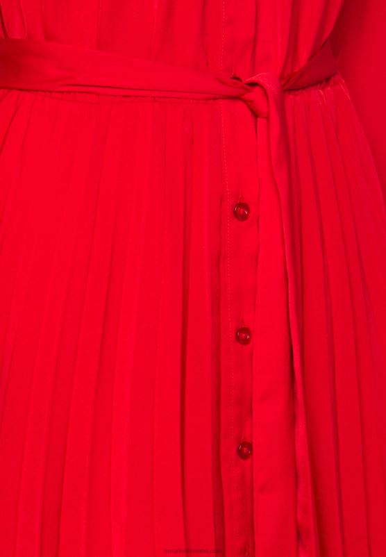 Z62T85 Women Anna Field Shirt Dress Dark Red