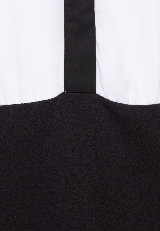 Z62T87 Women Anna Field Shirt Dress Black/White