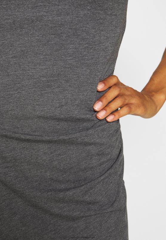 Z62T94 Women Anna Field Shift Dress Grey Marl