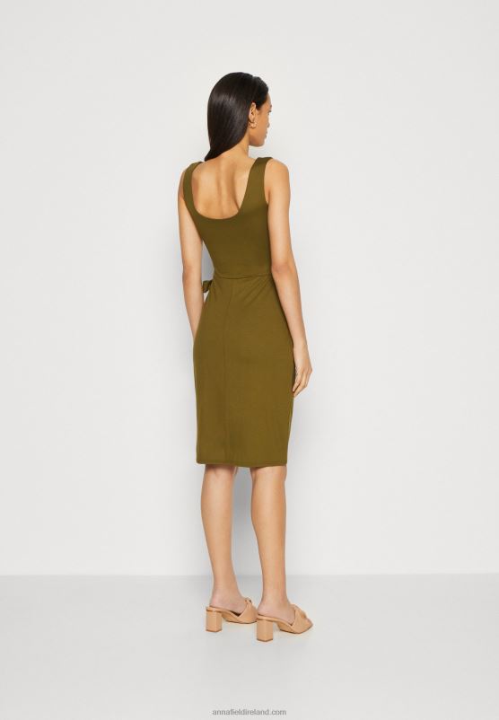 Z62T97 Women Anna Field Jersey Dress Olive