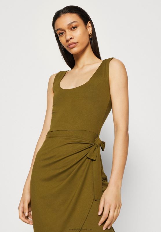 Z62T97 Women Anna Field Jersey Dress Olive
