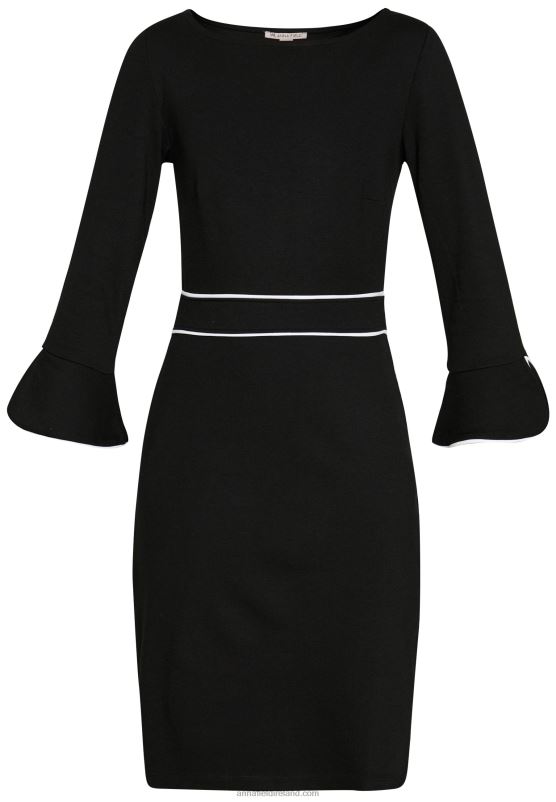 Z62T98 Women Anna Field Shift Dress Black/White