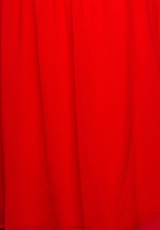 Z62T9 Women Anna Field V-Neck Sleeve Dress Day Dress Dark Red