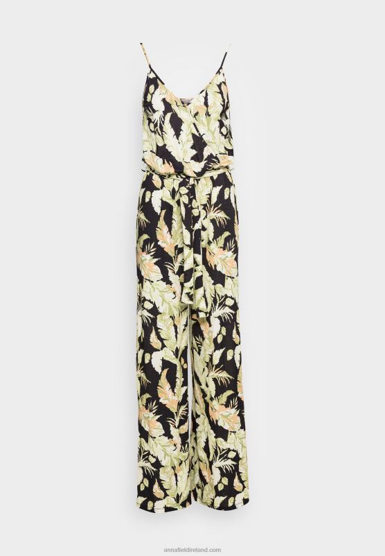 Z62T868 Women Anna Field Jumpsuit Black/Green