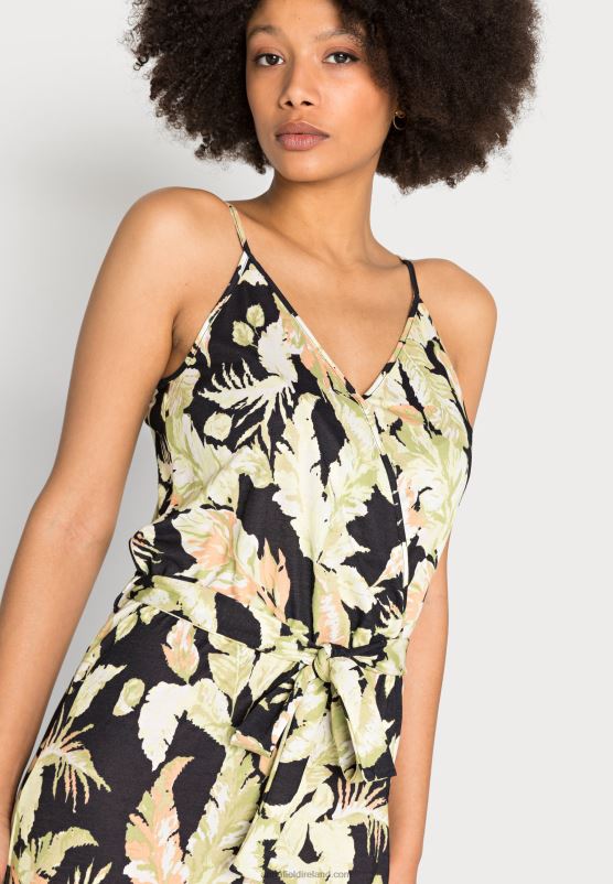 Z62T868 Women Anna Field Jumpsuit Black/Green