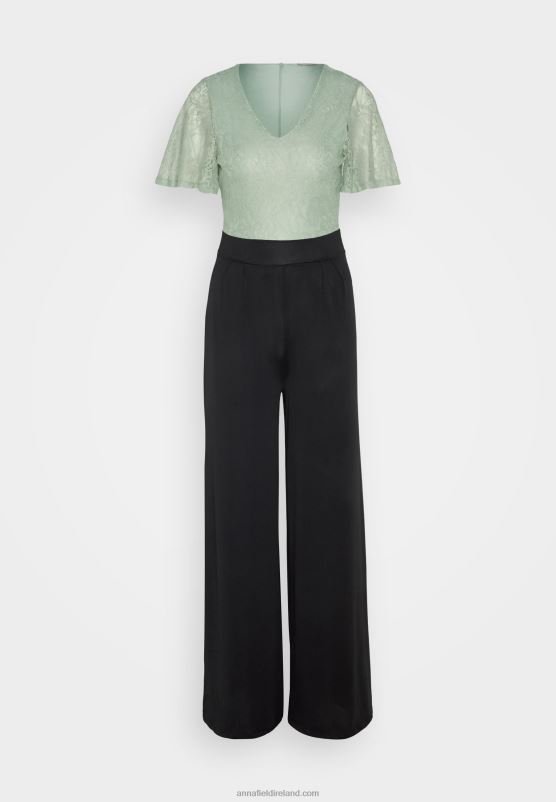 Z62T871 Women Anna Field Jumpsuit Light Green/Black