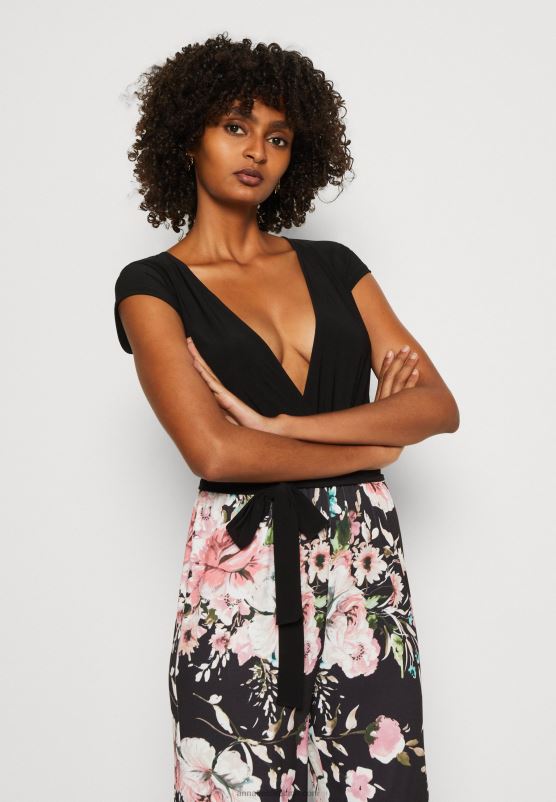 Z62T873 Women Anna Field Jumpsuit Black/Multi-Coloured