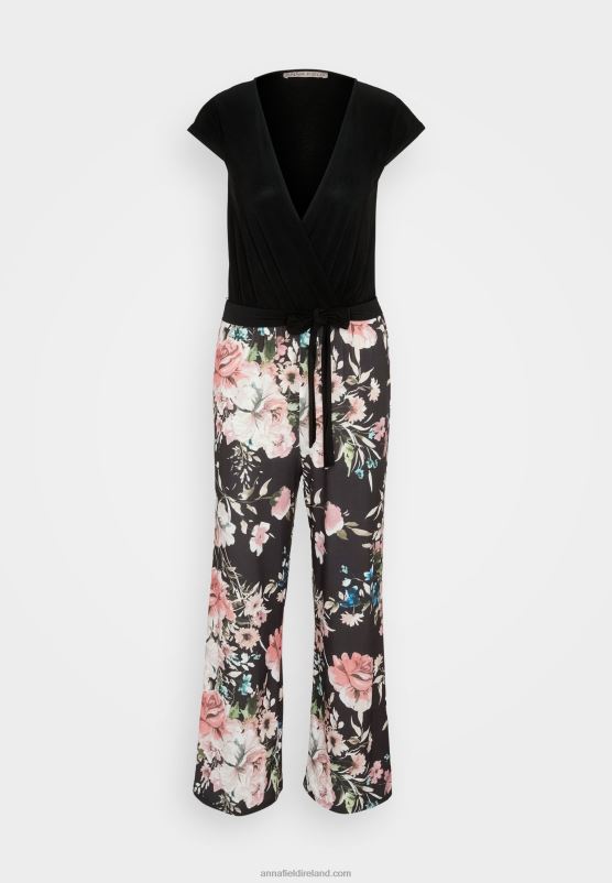 Z62T873 Women Anna Field Jumpsuit Black/Multi-Coloured