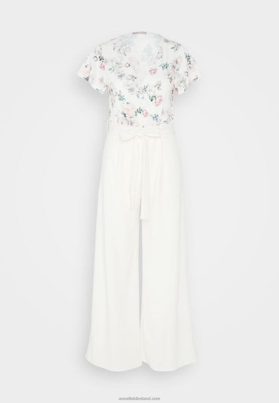 Z62T880 Women Anna Field Jumpsuit Beige/White