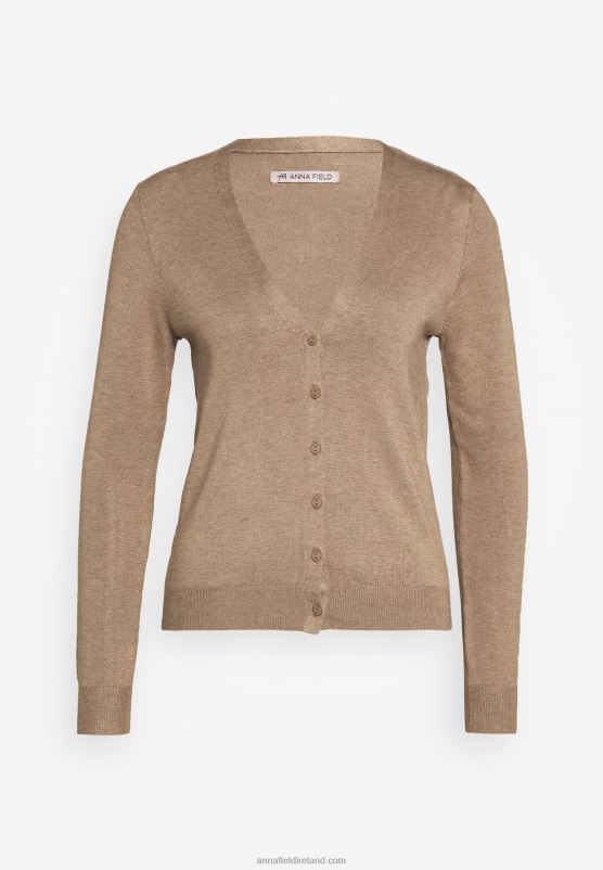 Z62T818 Women Anna Field Cardigan Camel